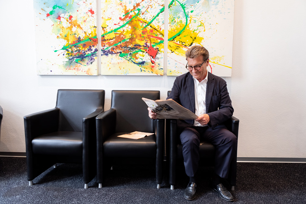 g13Zahnärzte Wien Josefstadt - Moritz / Zimmermann - Wartezimmer der Praxis